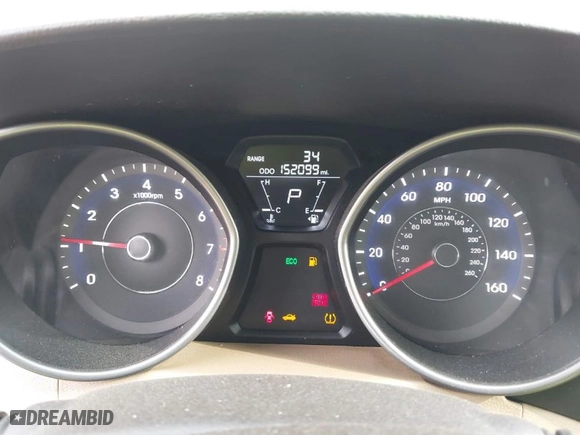 2012 Hyundai Elantra Limited with VIN 5NPDH4AE8CH125248, listed as a IAAI auction lot 41915686 with 152,099 mi miles. Bid and sale history available at carsss.com. Image 7.