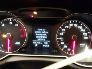 2013 Audi A4 Premium with VIN WAUAFAFLXDN030218, listed as a IAAI auction lot 41571022 with 195,362 mi miles. Bid and sale history available at carsss.com. Image 7.