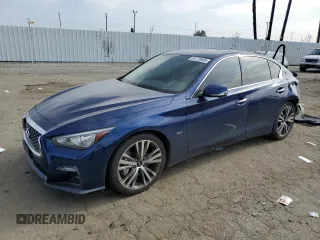 2020 Infiniti Q50 Sport z VIN JN1EV7AP0LM200937, wystawiony jako Copart lot #54179485 z przebiegiem 50 030 mil mil oraz Szkody całkowita. Historia ofert i sprzedaży dostępna na DreamBid. Obrazek 1.