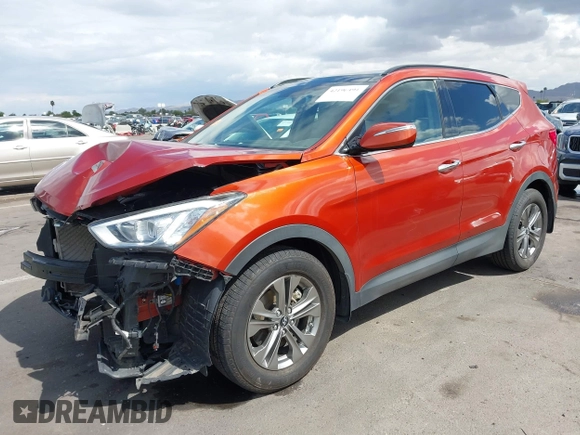 2014 Hyundai Santa Fe z VIN 5XYZUDLB4EG138898, wystawiony jako IAAI lot #42196491 z przebiegiem Nie podano mil oraz . Historia ofert i sprzedaży dostępna na DreamBid. Obrazek 2.