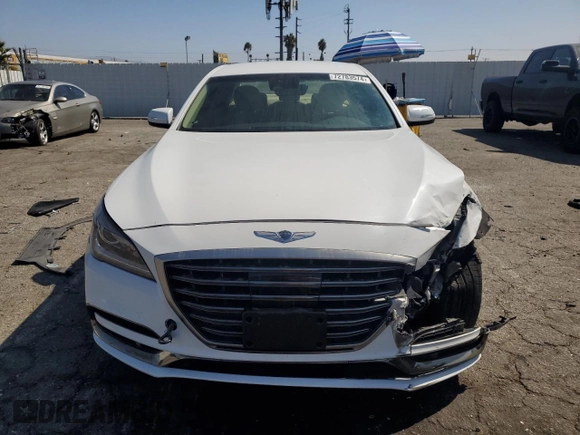 2020 Genesis G80 3.8L with VIN KMTFN4JE6LU337140, listed as a Copart auction lot 72783574 with 36,225 mi miles and Salvage Title. Bid and sale history available at carsss.com. Image 5.