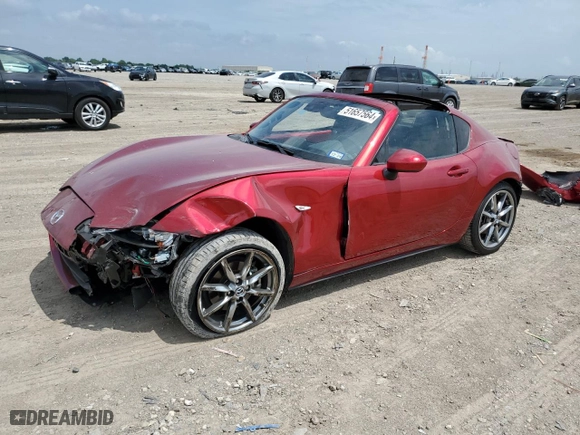 2023 Mazda MX-5 Miata RF Grand Touring with VIN JM1NDAM75P0550618, listed as a Copart auction lot 51657564 with 12,959 mi miles and Salvage Title. Bid and sale history available at carsss.com. Image 1.