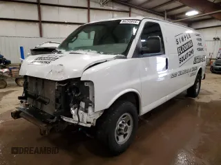 2017 GMC Savana Cargo Van with VIN 1GTW7BFF0H1133490, listed as a Copart auction lot 86255914 with 139,878 mi miles and Clean Title. Bid and sale history available at carsss.com. Image 1.