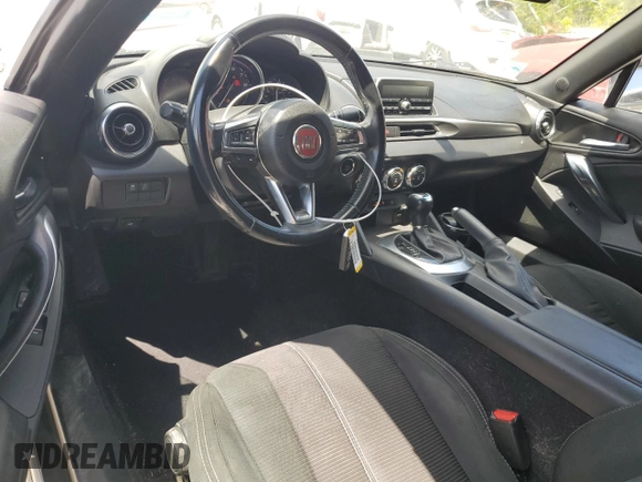 2017 FIAT 124 Spider Lusso with VIN JC1NFAEK0H0105957, listed as a Copart auction lot 65231365 with 131,062 mi miles and Clean title. Bid and sale history available at DreamBid. Image 8.