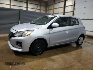 2024 Mitsubishi Mirage ES z VIN ML32AUHJXRH007792, wystawiony jako Copart lot #60595835 z przebiegiem 30 034 mil mil oraz Czysty tytuł • Clean title. Historia ofert i sprzedaży dostępna na DreamBid. Obrazek 1.