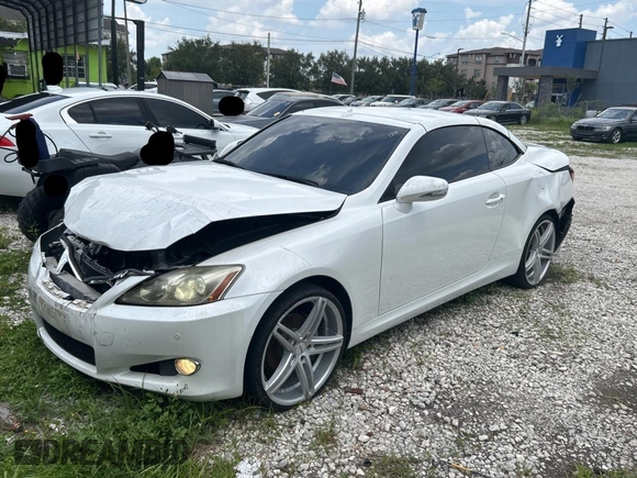 2010 Lexus IS 250 C z VIN JTHFF2C21A2511092, wystawiony jako Copart lot #59193075 z przebiegiem 192 550 mil mil oraz Czysty tytuł • Clean title. Historia ofert i sprzedaży dostępna na DreamBid. Obrazek 2.