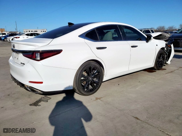 2023 Lexus ES with VIN 58AJZ1B1XPU147892, listed as a Copart auction lot 47759455 with 41,230 mi miles and Salvage Title. Bid and sale history available at carsss.com. Image 3.