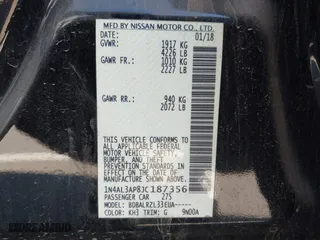 2018 Nissan Altima 2.5 SL with VIN 1N4AL3AP8JC187356, listed as a IAAI auction lot 40610711 with 98,662 mi miles. Bid and sale history available at carsss.com. Image 9.