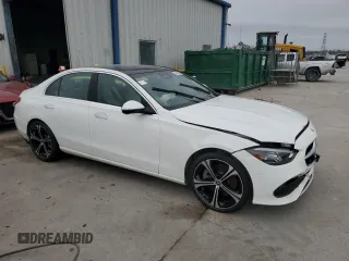 2024 Mercedes-Benz C 300 with VIN W1KAF4GB8RR164810, listed as a Copart auction lot 41474685 with 7,952 mi miles and Salvage Title. Bid and sale history available at DreamBid. Image 4.