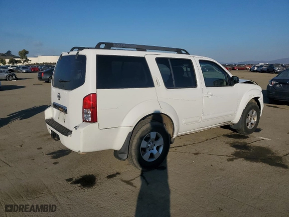 2007 Nissan Pathfinder S with VIN 5N1AR18U17C619038, listed as a Copart auction lot 88692135 with 219,018 mi miles and Salvage Title. Bid and sale history available at carsss.com. Image 3.