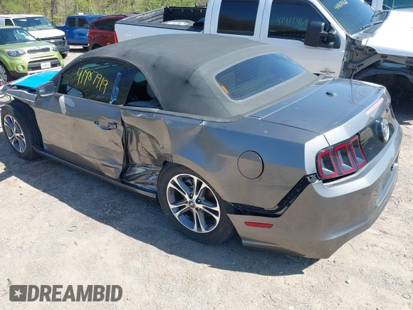 2014 Ford Mustang V6 with VIN 1ZVBP8EM2E5293227, listed as a IAAI auction lot 41987919 with 70,871 mi miles. Bid and sale history available at carsss.com. Image 3.