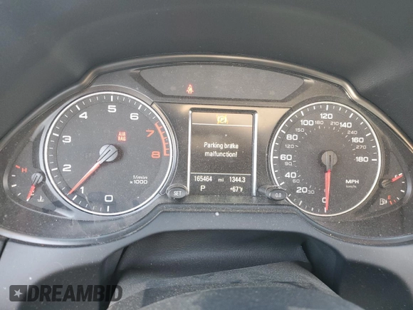 2011 Audi Q5 Premium Plus with VIN WA1LFAFPXBA004988, listed as a Copart auction lot 64887795 with 165,464 mi miles and Salvage title. Bid and sale history available at DreamBid. Image 9.