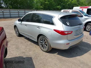 2013 Infiniti JX35 with VIN 5N1AL0MM2DC332434, listed as a IAAI auction lot 42165128 with 182,914 mi miles. Bid and sale history available at carsss.com. Image 3.