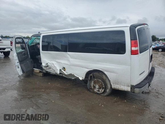 2020 Chevrolet Express Passenger LT with VIN 1GAZGPFG5L1188604, listed as a Copart auction lot 56283275 with 103,635 mi miles and Salvage title. Bid and sale history available at DreamBid. Image 2.