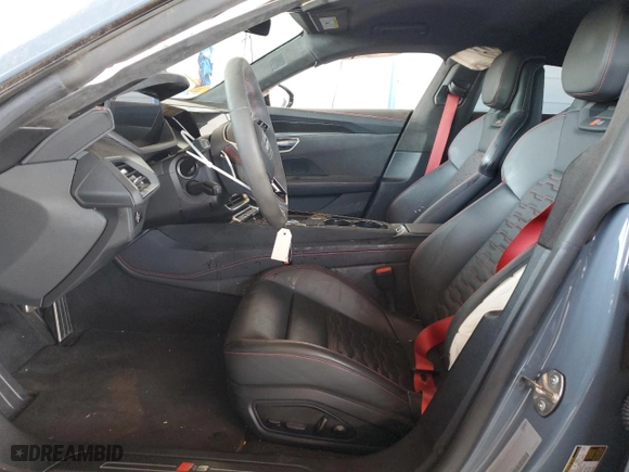2022 Audi RS e-tron GT with VIN WAUAHBFW0N7902258, listed as a Copart auction lot 63346114 with 0 miles and Salvage Title. Bid and sale history available at carsss.com. Image 7.