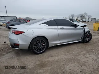 2017 Infiniti Q60 Red Sport 400 with VIN JN1FV7ELXHM701983, listed as a Copart auction lot 84379614 with 44,784 mi miles and Salvage title. Bid and sale history available at DreamBid. Image 3.