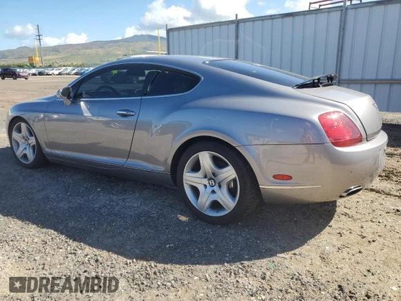 2005 Bentley Continental GT GT z VIN SCBCR63W85C027848, wystawiony jako Copart lot #53891185 z przebiegiem 69 216 mil mil oraz Czysty tytuł • Clean title. Historia ofert i sprzedaży dostępna na DreamBid. Obrazek 2.