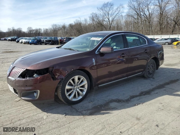 2009 Lincoln MKS with VIN 1LNHM94R59G600257, listed as a Copart auction lot 46132355 with 134,876 mi miles and Salvage Title. Bid and sale history available at carsss.com. Image 1.
