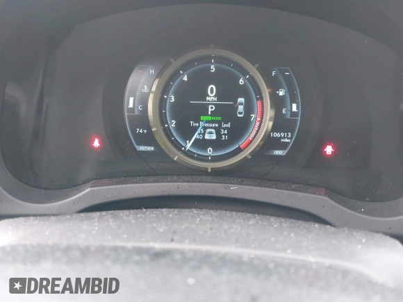 2015 Lexus IS 250 with VIN JTHCF1D20F5024578, listed as a IAAI auction lot 41922767 with 106,913 mi miles and . Bid and sale history available at DreamBid. Image 7.