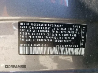 2013 Volkswagen GTI Wolfsburg Edition с VIN WVWHV7AJ6DW082937, выставлен на аукционе Copart как лот 68578144 с пробегом 107 084 миль миль и Списание • Salvage title. История ставок и продаж доступна на DreamBid. Изображение 12.