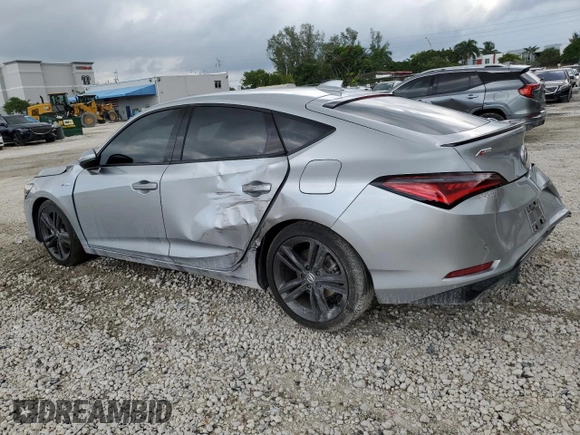 2024 Acura Integra w/A-Spec Technology Package with VIN 19UDE4H67RA005353, listed as a Copart auction lot 71351084 with 16,629 mi miles and Non Repairable. Bid and sale history available at carsss.com. Image 2.