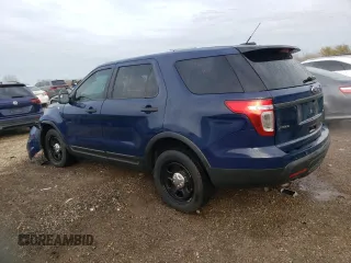 2014 Ford Utility Police Interceptor with VIN 1FM5K8AR5EGC26461, listed as a Copart auction lot 80434614 with 129,752 mi miles and Salvage Title. Bid and sale history available at carsss.com. Image 2.
