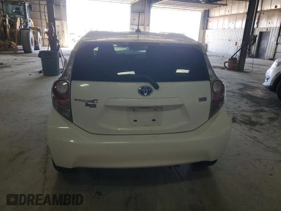 2012 Toyota Prius One with VIN JTDKDTB36C1523964, listed as a Copart auction lot 53661765 with 167,437 mi miles and Clean Title. Bid and sale history available at carsss.com. Image 6.