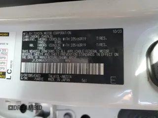 2024 Lexus RX 350 z VIN JTJCHMAA0R2015035, wystawiony jako Copart lot #51782225 z przebiegiem 9 880 mil mil oraz Szkoda całkowita • Salvage title. Historia ofert i sprzedaży dostępna na DreamBid. Obrazek 13.