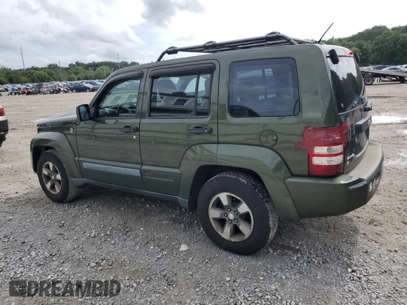2008 Jeep Liberty Sport with VIN 1J8GN28K18W133787, listed as a Copart auction lot 54674995 with 127,377 mi miles and Non Repairable. Bid and sale history available at carsss.com. Image 2.