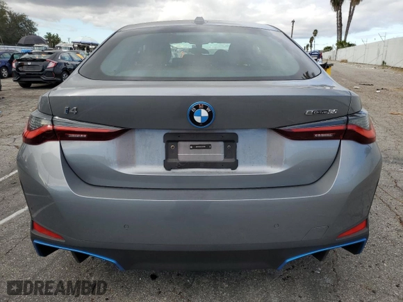 2023 BMW i4 eDrive35 with VIN WBY43AW04PFR18779, listed as a Copart auction lot 78481253 with 0 mi miles. Bid and sale history available at carsss.com. Image 6.