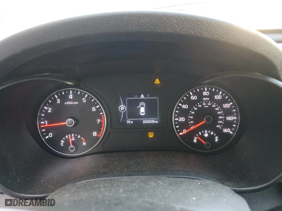 2016 Kia Optima LX with VIN 5XXGT4L30GG016971, listed as a Copart auction lot 49651135 with 220,509 mi miles and Salvage Title. Bid and sale history available at carsss.com. Image 9.