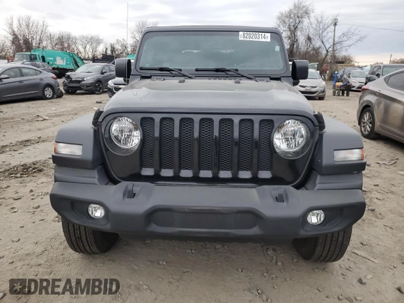 2023 Jeep Wrangler Sport S with VIN 1C4HJXDN1PW596242, listed as a Copart auction lot 82020314 with 30,061 mi miles and Salvage title. Bid and sale history available at DreamBid. Image 5.