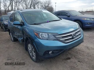 2013 Honda CR-V EX-L z VIN 5J6RM4H70DL045555, wystawiony jako IAAI lot #41708046 z przebiegiem 136 920 mil mil oraz . Historia ofert i sprzedaży dostępna na DreamBid. Obrazek 1.