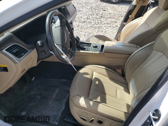 2017 Genesis G80 3.8L with VIN KMHGN4JE2HU175741, listed as a Copart auction lot 70855184 with 59,136 mi miles and Salvage Title. Bid and sale history available at carsss.com. Image 7.