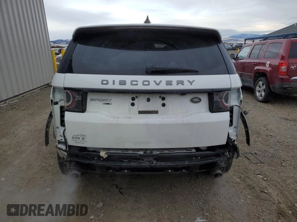2017 Land Rover Discovery Sport HSE with VIN SALCR2BG7HH653875, listed as a Copart auction lot 80603143 with 57,188 mi miles and Salvage Title. Bid and sale history available at carsss.com. Image 6.