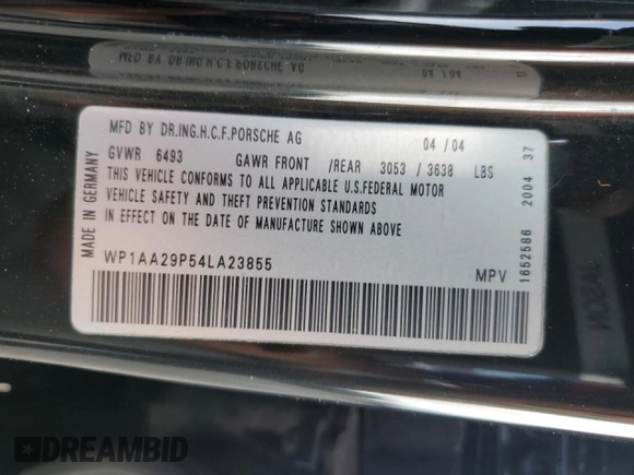 2004 Porsche Cayenne with VIN WP1AA29P54LA23855, listed as a Copart auction lot 47136035 with 90,945 mi miles and Clean Title. Bid and sale history available at carsss.com. Image 13.