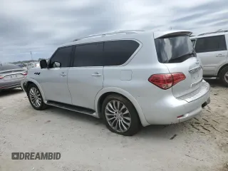 2016 Infiniti QX80 with VIN JN8AZ2NC0G9400496, listed as a Copart auction lot 43552395 with 161,648 mi miles and Salvage Title. Bid and sale history available at DreamBid. Image 2.