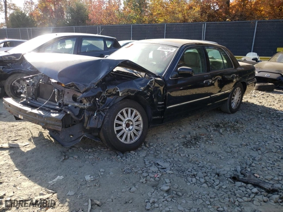 2011 Mercury Grand Marquis LS with VIN 2MEBM7FV0BX601632, listed as a Copart auction lot 78600974 with 159,031 mi miles and Salvage Title. Bid and sale history available at carsss.com. Image 1.