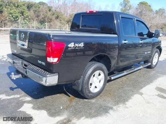 2007 Nissan Titan LE with VIN 1N6BA07B87N216508, listed as a IAAI auction lot 41595615 with 291,489 mi miles. Bid and sale history available at carsss.com. Image 4.