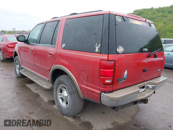 2002 Ford Expedition Eddie Bauer with VIN 1FMPU18LX2LA65104, listed as a IAAI auction lot 42191876 with 123,838 mi miles and . Bid and sale history available at DreamBid. Image 3.