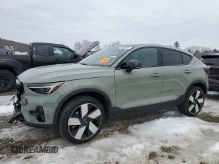 2024 Volvo C40 with VIN YV4ER3GM9R2104619, listed as a Copart auction lot 45505295 with Not Provided miles and Salvage Title. Bid and sale history available at DreamBid. Image 1.