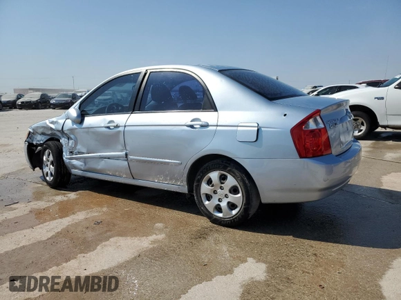 2006 Kia Spectra EX with VIN KNAFE121865277527, listed as a Copart auction lot 74613214 with 123,368 mi miles and Salvage Title. Bid and sale history available at carsss.com. Image 2.