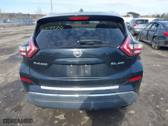 2015 Nissan Murano Platinum with VIN 5N1AZ2MHXFN243537, listed as a IAAI auction lot 41369974 with 130,490 mi miles. Bid and sale history available at carsss.com. Image 16.
