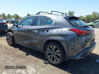 2022 Lexus UX 250h F Sport with VIN JTHE9JBHXN2057109, listed as a IAAI auction lot 42265432 with 76,822 mi miles and . Bid and sale history available at DreamBid. Image 3.