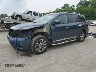 2014 Nissan Pathfinder SL with VIN 5N1AR2MM7EC649086, listed as a Copart auction lot 61209525 with 125,189 mi miles and Salvage title. Bid and sale history available at DreamBid. Image 1.