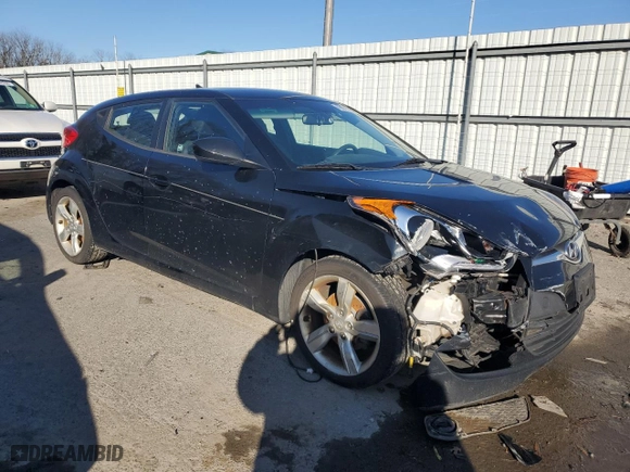 2015 Hyundai Veloster with VIN KMHTC6AD0FU229154, listed as a Copart auction lot 49070635 with 135,790 mi miles and Salvage Title. Bid and sale history available at carsss.com. Image 4.