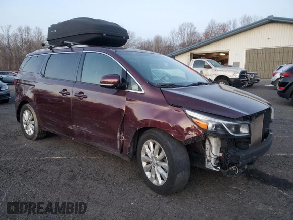 2016 Kia Sedona SX with VIN KNDMC5C15G6169660, listed as a Copart auction lot 85941454 with 0 mi miles and Clean Title. Bid and sale history available at carsss.com. Image 4.