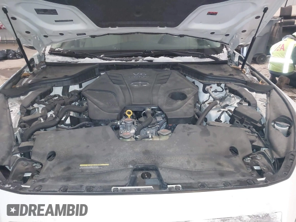 2021 Infiniti Q50 Luxe with VIN JN1EV7BR9MM752020, listed as a IAAI auction lot 41602470 with 61,392 mi miles and . Bid and sale history available at DreamBid. Image 10.