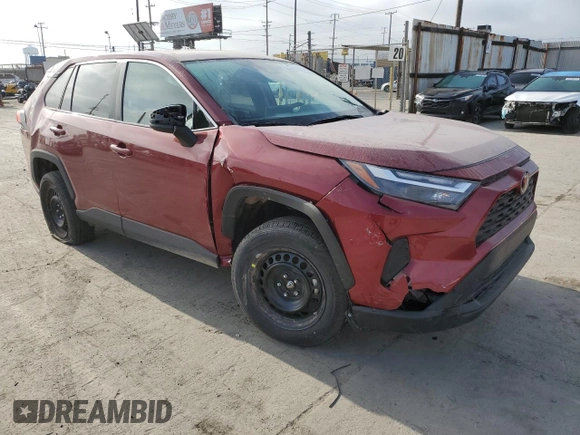 2024 Toyota RAV4 LE with VIN 2T3F1RFV9RW418225, listed as a Copart auction lot 53902595 with 23,550 mi miles and Salvage Title. Bid and sale history available at carsss.com. Image 4.