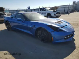 2014 Chevrolet Corvette 2LT with VIN 1G1YD2D78E5130055, listed as a Copart auction lot 88337585 with 18,191 mi miles and Salvage title. Bid and sale history available at DreamBid. Image 4.